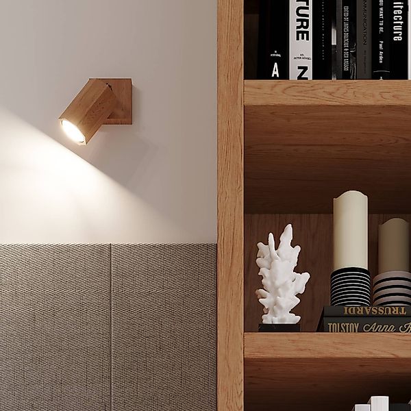 Envostar Peach Puff Wandspot Holz Oktagon 1-flg. günstig online kaufen