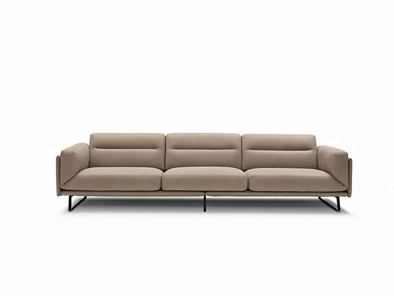 JVmoebel 4-Sitzer Sofa 4 Sitzer Ledersofas Luxus Design Couch Beige Polster günstig online kaufen
