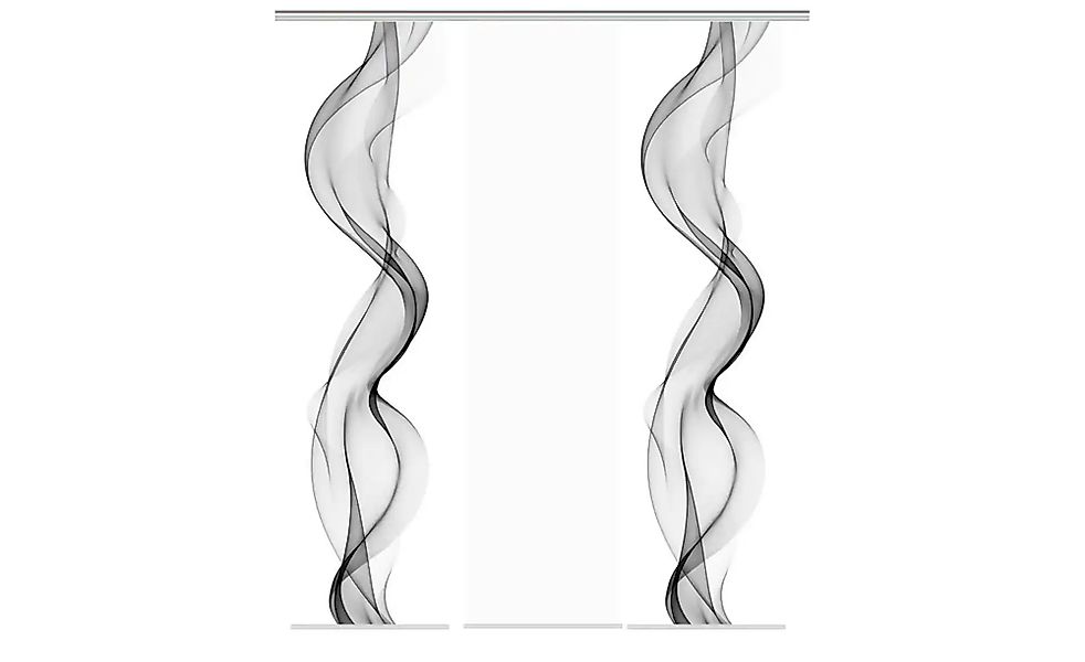 HOME WOHNIDEEN Schiebegardine "ALBERTA" Klettband 3 Stk. tlg. HxB: 245x60, günstig online kaufen