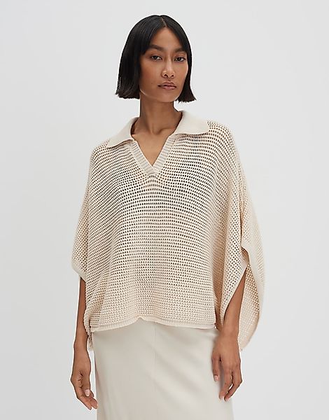 someday Poncho BASUNA mit Lochstrickdesign günstig online kaufen