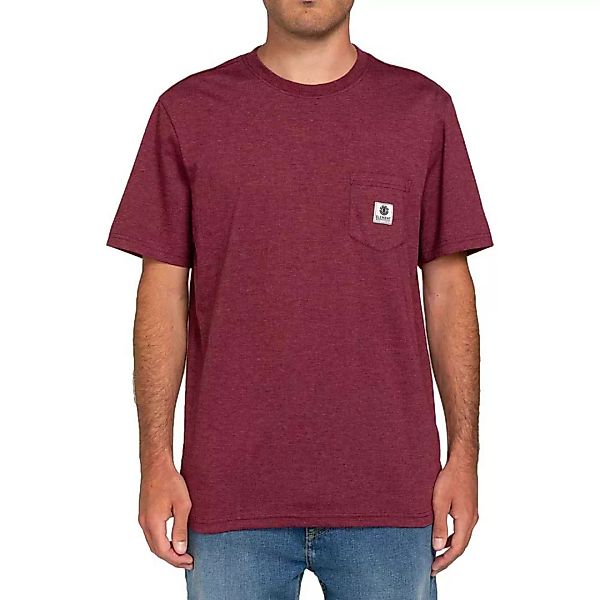 Element Basic Pocket Label Kurzärmeliges T-shirt XS Vint Red Heather günstig online kaufen