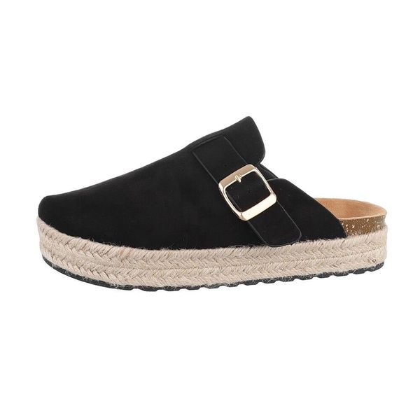 Ital-Design Damen Mules Freizeit Pantolette Flach günstig online kaufen