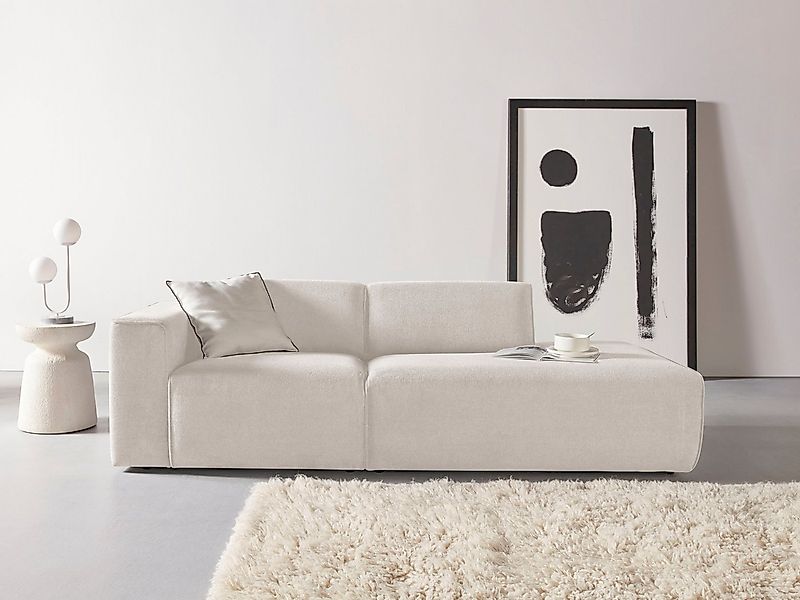 andas 2-Sitzer "Noord", mit Kedernaht, Breite 227 cm, Cord, Struktur, Webst günstig online kaufen