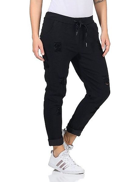 Aurela Damenmode Chinohose Sommerliche Damenhose mit Kordelzug Chino Hose i günstig online kaufen
