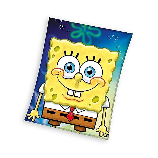 Wohndecke SpongeBob Decke 110x140cm – Polarfleece günstig online kaufen