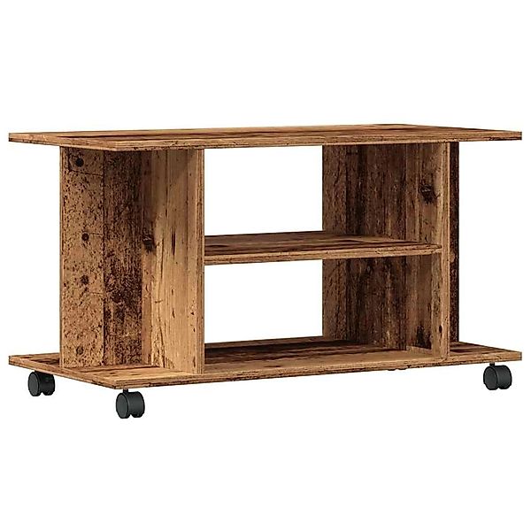 vidaXL TV-Regal mit Rollen Altholz-Optik 80x40x45 cm Holzwerkstoff 855790 günstig online kaufen