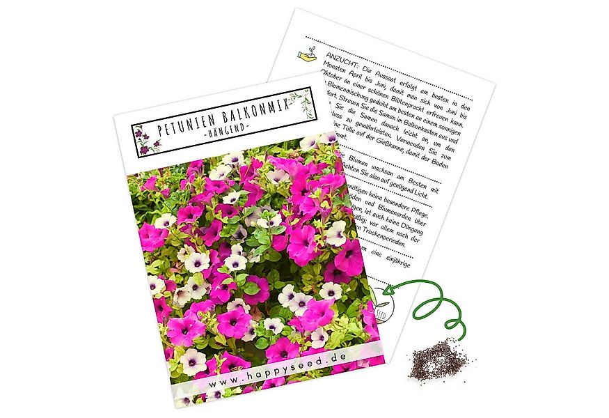 HappySeed Blumensamen Blumensamen Balkonkasten Mischung - Petunien Mix, Blu günstig online kaufen