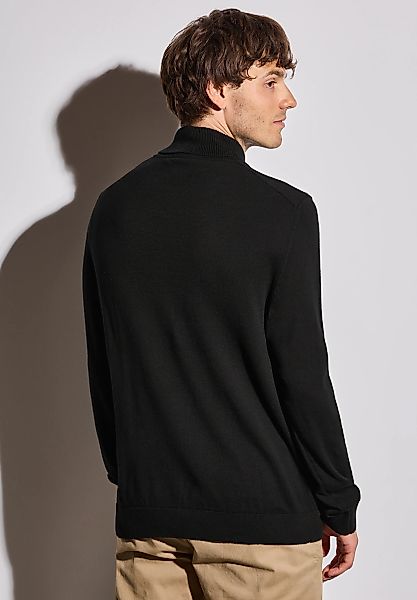 STREET ONE MEN Rollkragenpullover, aus reiner Baumwolle günstig online kaufen