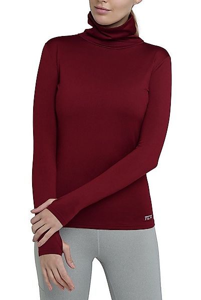 TCA Trainingsshirt TCA Damen Winter Laufshirt mit Reißverschluss - Cabernet günstig online kaufen