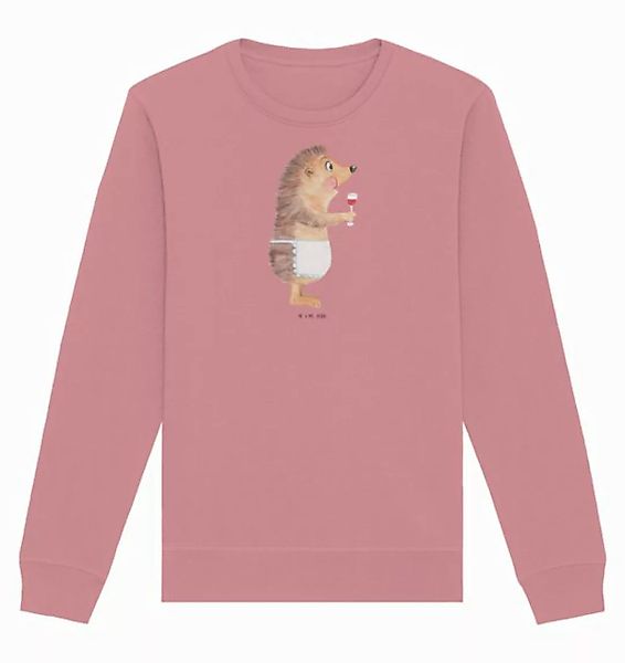 Mr. & Mrs. Panda Longpullover Größe M Igel Wein - Canyon Pink - Geschenk, T günstig online kaufen