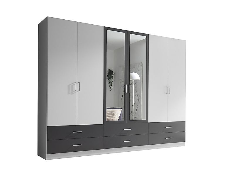 freiraum Drehtürenschrank Janne 6 Schübe, 6 günstig online kaufen