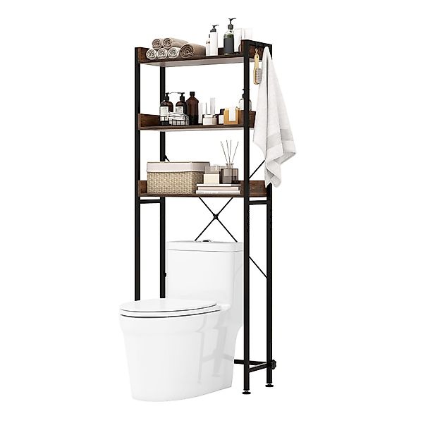 COSTWAY Badregal, Toilettenregal platzsparend, mit 3 günstig online kaufen