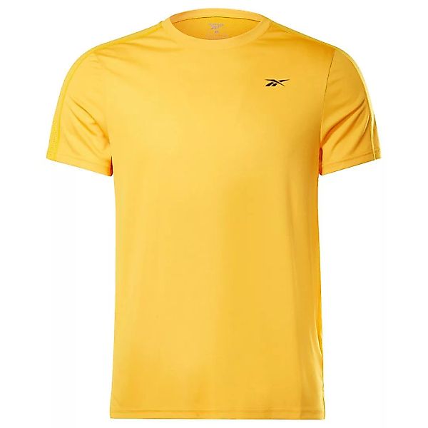 Reebok – Training – T-Shirt in Gelb mit Logo auf der Brust-Goldfarben günstig online kaufen