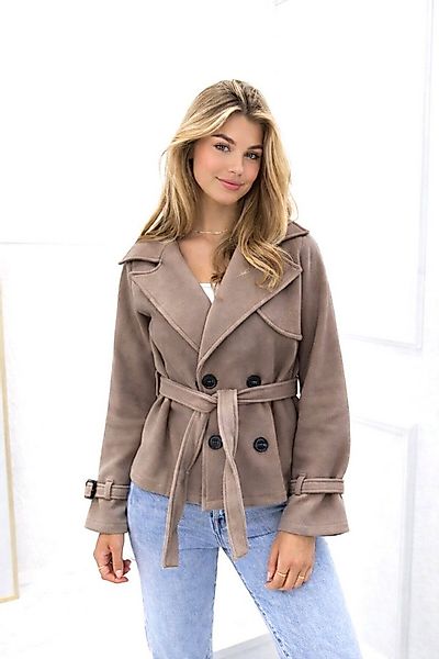 Worldclassca Trenchcoat Worldclassca Kurzer Doppelreihiger TRENCHCOAT Jacke günstig online kaufen