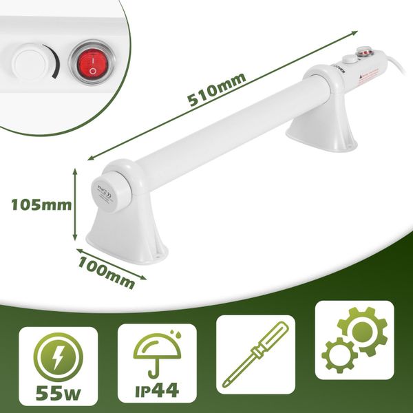 Clanmacy Heizgerät Gewächshausheizung Elektrische Stabheizung Gardineer günstig online kaufen