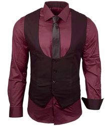 Baxboy Langarmhemd Baxboy Hemd/Weste/Krawatte Set Business günstig online kaufen
