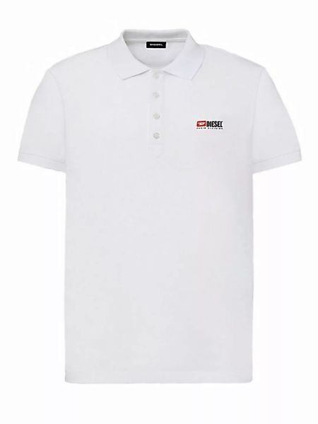 Diesel Poloshirt Kurzarm Logo Shirt - T-WEET-DIV Weiß günstig online kaufen