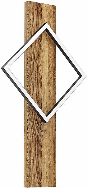 EGLO Wandleuchte »BOYAL Wandlampe - Stahl, Holz - LED - 1X13W - IP20« LED-M günstig online kaufen