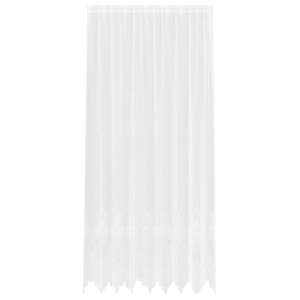 vidaXL Spitzenvorhang mit Vorhängen Weiß 200x280cm Polyester 4107889 günstig online kaufen