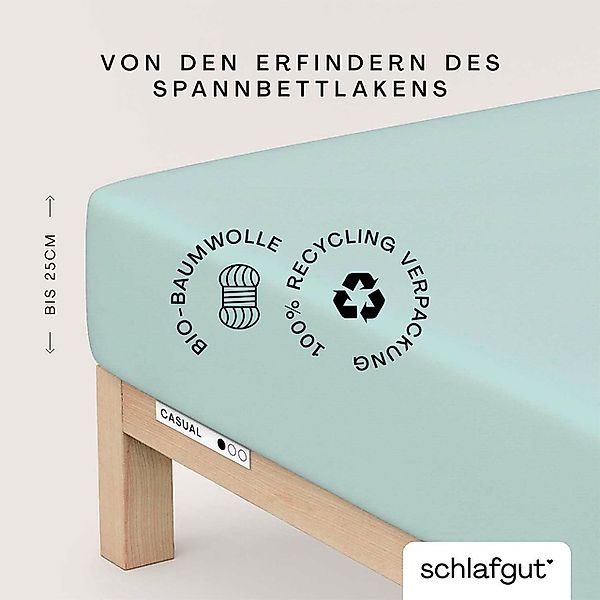 Schlafgut Spannbettlaken »CASUAL u.a. in Gr. 90x200, 140x200 oder 180x200 c günstig online kaufen