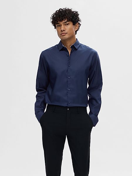 Selected Langarmhemd SLHSLIMZARK LS SHIRT günstig online kaufen