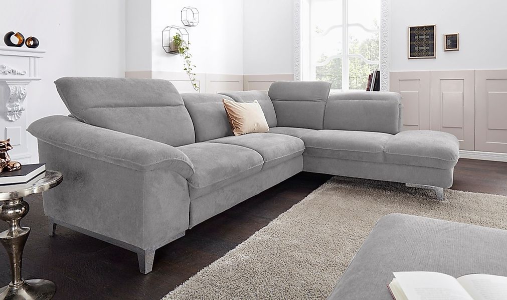 COTTA Ecksofa "Teresa L-Form", mit Kopfteilverstellung, wahlweise mit Bettf günstig online kaufen