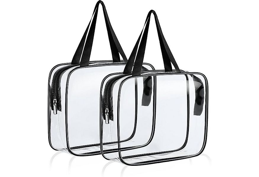 LuxusKollektion Kosmetiktasche Transparente Kulturtasche Kosmetiktasche 2er günstig online kaufen