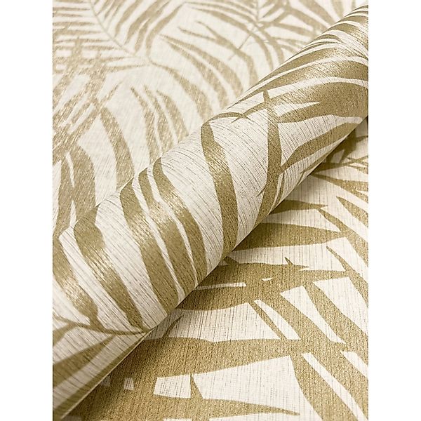 Newroom Vliestapete Zehla Gold Dschungel Modern günstig online kaufen