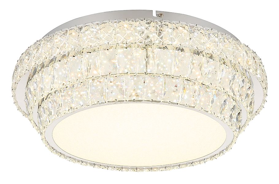 GLOBO LIGHTING LED Deckenleuchte »KLARA« LED-Modul Deckenlampe/Kristalle/Na günstig online kaufen