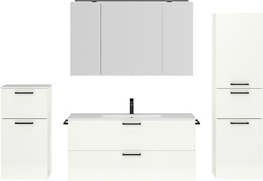 nobilia® Badmöbel-Set »Tolvina« vormontiert, mit Soft-Close, 4 Stk. tlg. günstig online kaufen