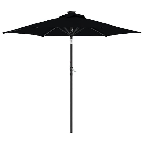 vidaXL Sonnenschirm Sonnenschirm mit Stahlmast Schwarz günstig online kaufen