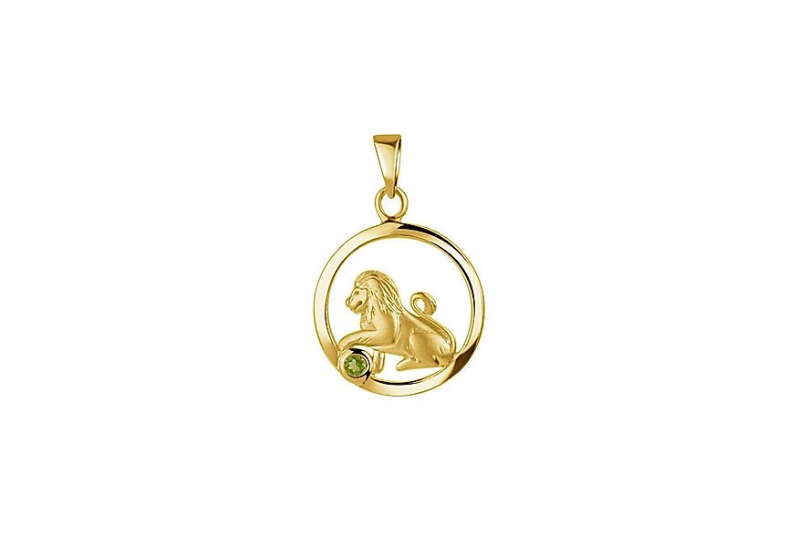 Vivance Kettenanhänger 925/- Sterling Silber vergoldet Löwe Monatsstein günstig online kaufen