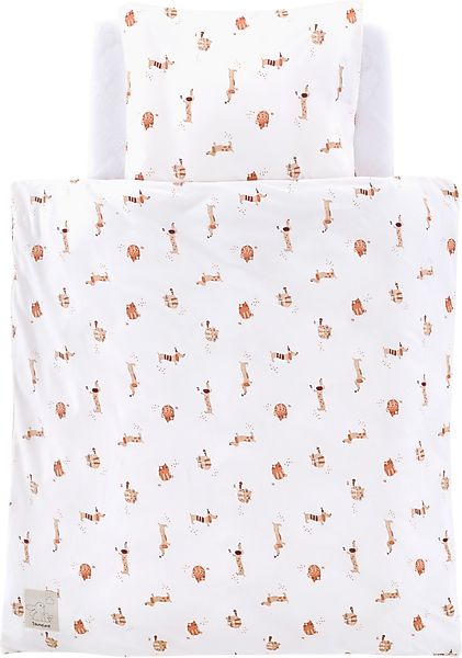 Träumeland Babybettwäsche "Jersey Cats & Dogs" 2 Stk. tlg. mit niedlichem A günstig online kaufen