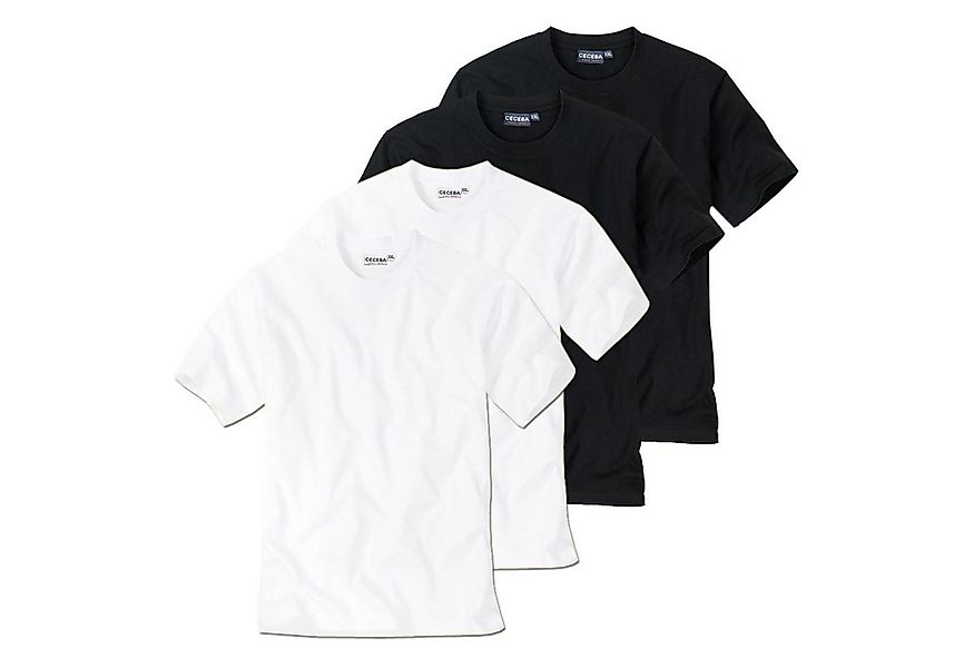 CECEBA Unterziehshirt T-Shirt (4-St) ohne Seitennaht günstig online kaufen