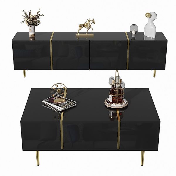 Gotagee Wohnzimmer-Set TV-Schrank und Couchtisch Set günstig online kaufen