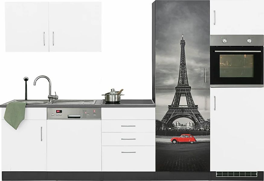 KOCHSTATION Küchenzeile "KS-Paris – Küchen mit einzigartigen Fotomotiven au günstig online kaufen