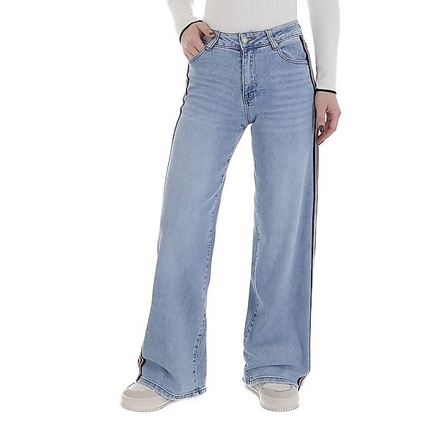 Ital-Design Weite Jeans Modische Weitjeans für Damen, ideal für den Alltag günstig online kaufen