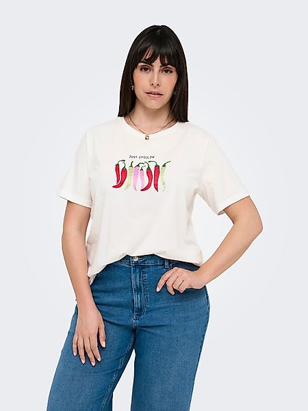 ONLY CARMAKOMA Kurzarmshirt CARKITA LIFE SS günstig online kaufen