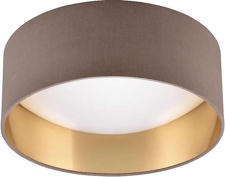 Reality Leuchten LED Deckenleuchte LOCARNO, runde LED Deckenlampe mit Stoff günstig online kaufen