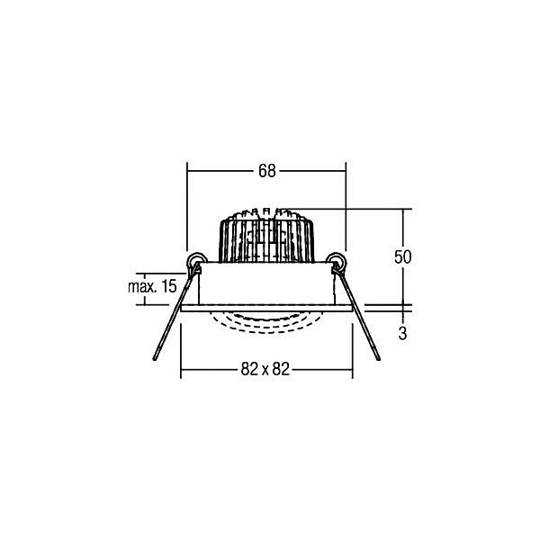 BRUMBERG LED-Einbaustrahler Tirrel-S, on/off, chrom günstig online kaufen