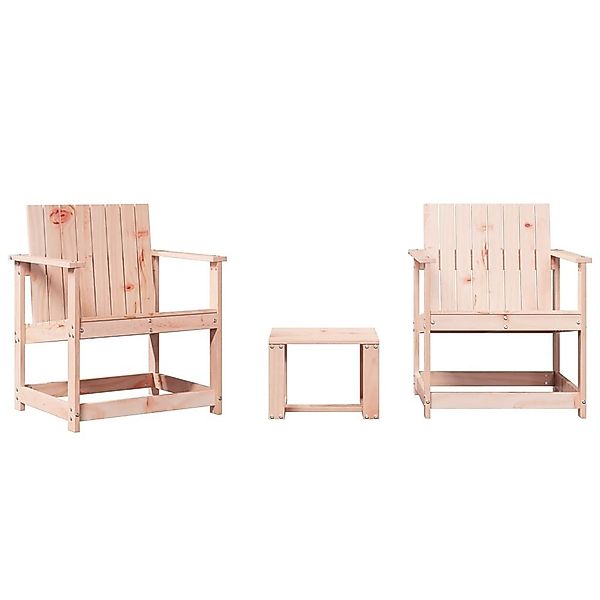 vidaXL Gartenstuhl 3-tlg. Garten-Lounge-Set Massivholz Douglasie günstig online kaufen