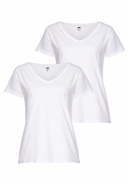 Fruit of the Loom V-Shirt "Lady-Fit Valueweight V-Neck" günstig online kaufen