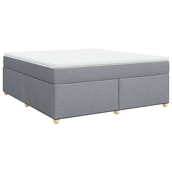 vidaXL Boxspringbett mit Matratze Hellgrau 180x200 cm Stoff 3285394 günstig online kaufen