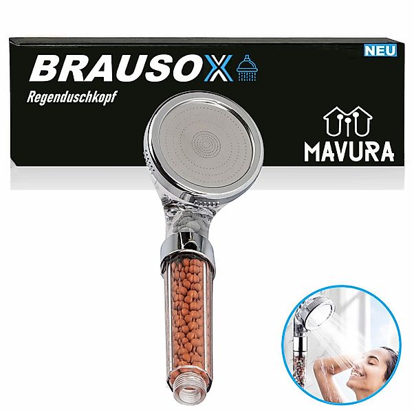 MAVURA Regenduschkopf BRAUSOX Handbrause Druck Wasserspar günstig online kaufen