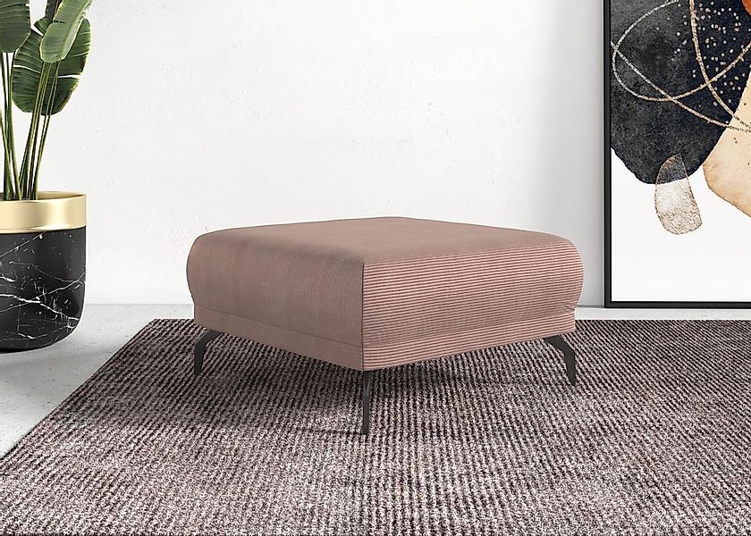 Home affaire Hocker "Coco" Cord-Bezug in 2 Ausführungen, Füßen 15 cm hoch günstig online kaufen