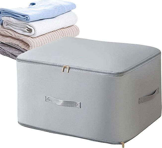 Generic Aufbewahrungsbox Deckentaschen Set Grau – Organizer für Bettdecken günstig online kaufen