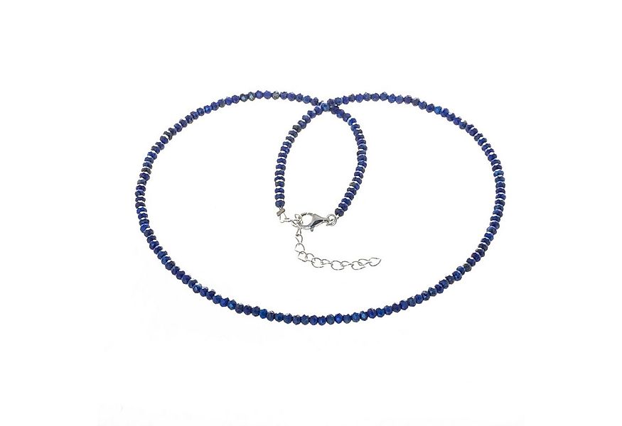 Bella Carina Perlenkette Kette mit Lapislazuli 3 mm, Lapislazuli facettiert günstig online kaufen