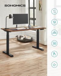 SONGMICS Schreibtisch Höhenverstellbarer elektrisch, Schreibtischständer, D günstig online kaufen