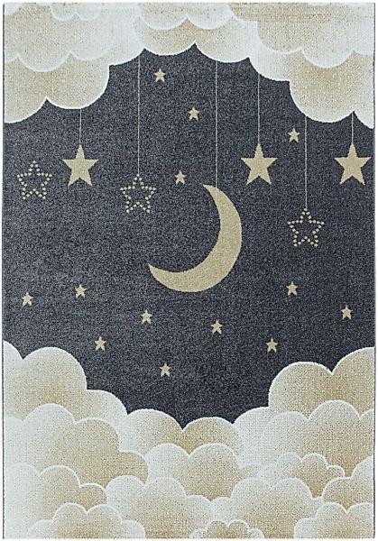 Ayyildiz Teppiche Kinderteppich »FUNNY 2101«, rechteckig, Kinder Mond Stern günstig online kaufen