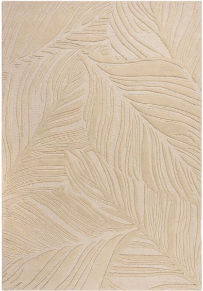 FLAIR RUGS Wollteppich "LINO LEAF" rechteckig 10 mm Höhe Hoch-Tief Effekt günstig online kaufen